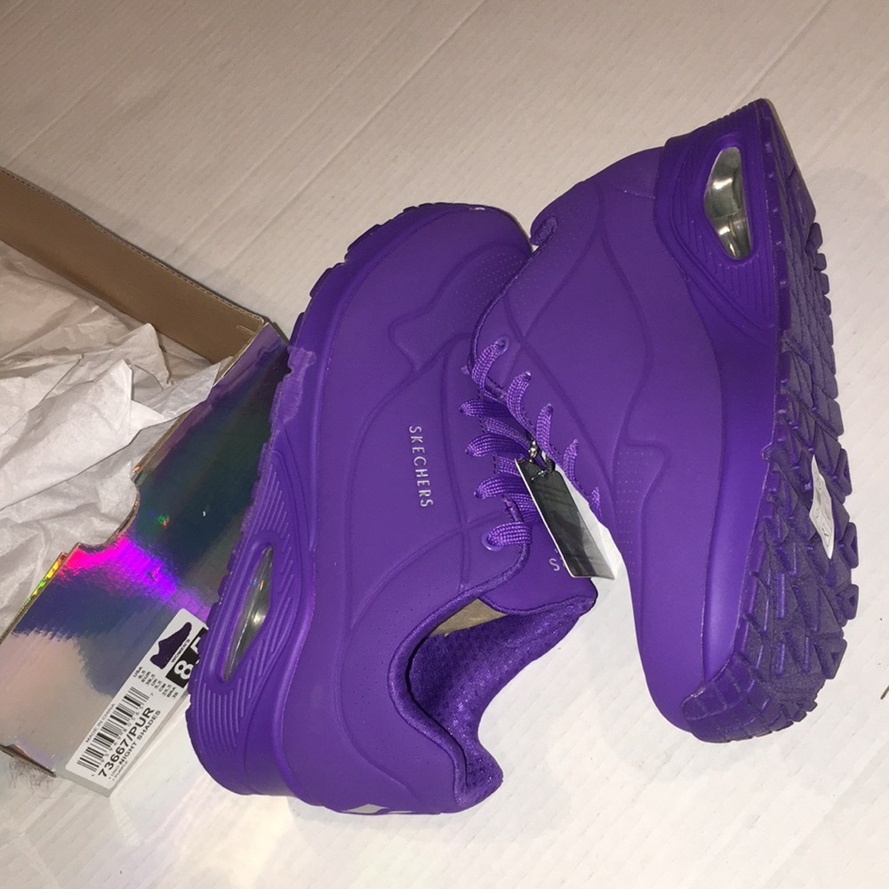 NIB Skechers Street  purple sneakers | purple gym shoes | size 8.5